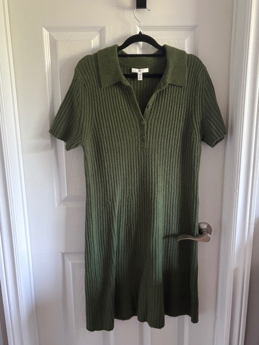 Green casual dress